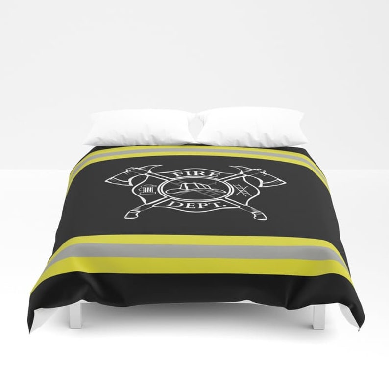 Firefighting Duvet Cover Firefighter Bedding Image 0