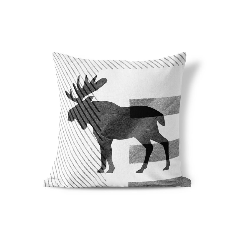 Wildlife Pillows Moose Bear Wolf Throw Pillows Animals Etsy