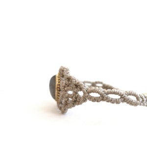 Boho Macrame Stone Bracelet Labradorite Bracelet Spiritual Jewelry for Woman image 6