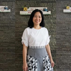 Indonesia Cotton Top and Batik Skirt Set: Javanese Parang, Lurik Detail