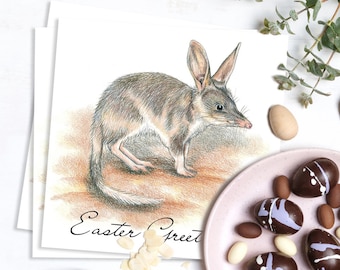 Tarjetas de Pascua Bilby: Saludos australianos, juego de 3