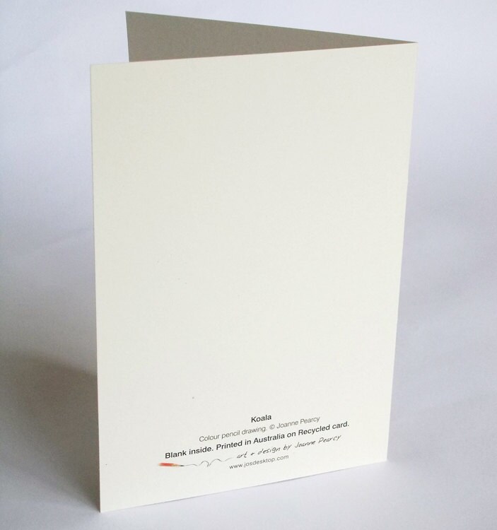 Koala Greeting Card. Australian Wildlife Art. Aussie Favourite - Etsy