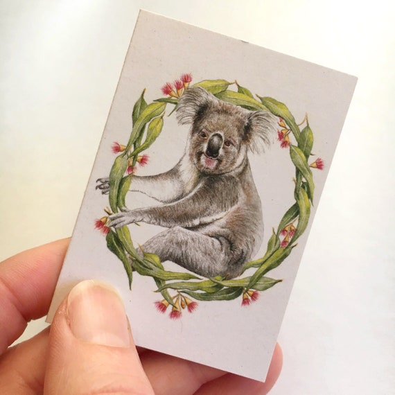 Afleiden accu staking Christmas Gift Cards Koala Pack of 4 Individual Cards - Etsy