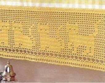 Lace kittens yellow drapery doily crochet