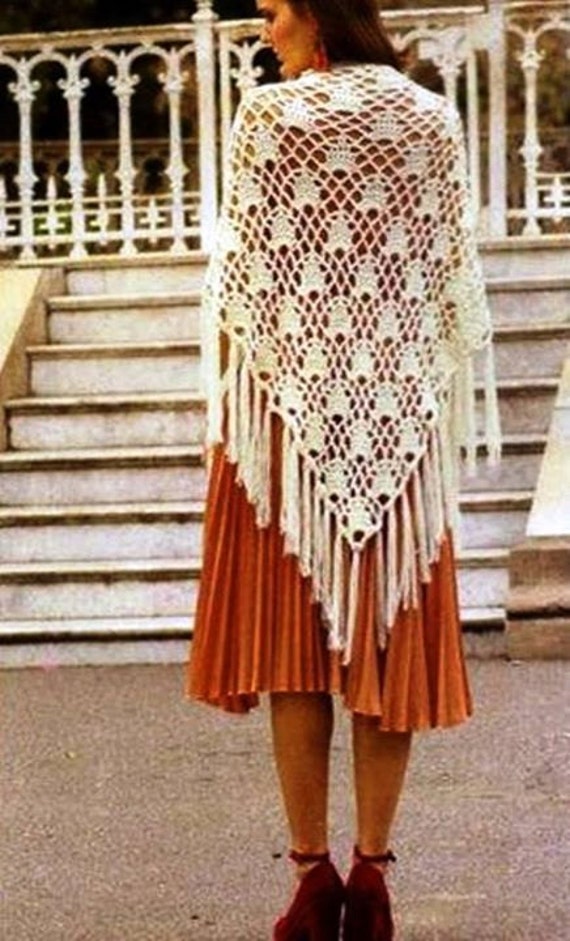 Scialle Sciarpa Bianca E Rossa Sciarpa 100% Lana Vergine