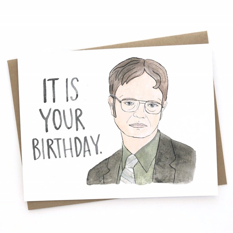 Dwight Schrute Birthday Card | Etsy