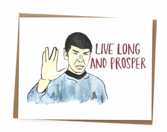 Star Trek Birthday Card | Etsy