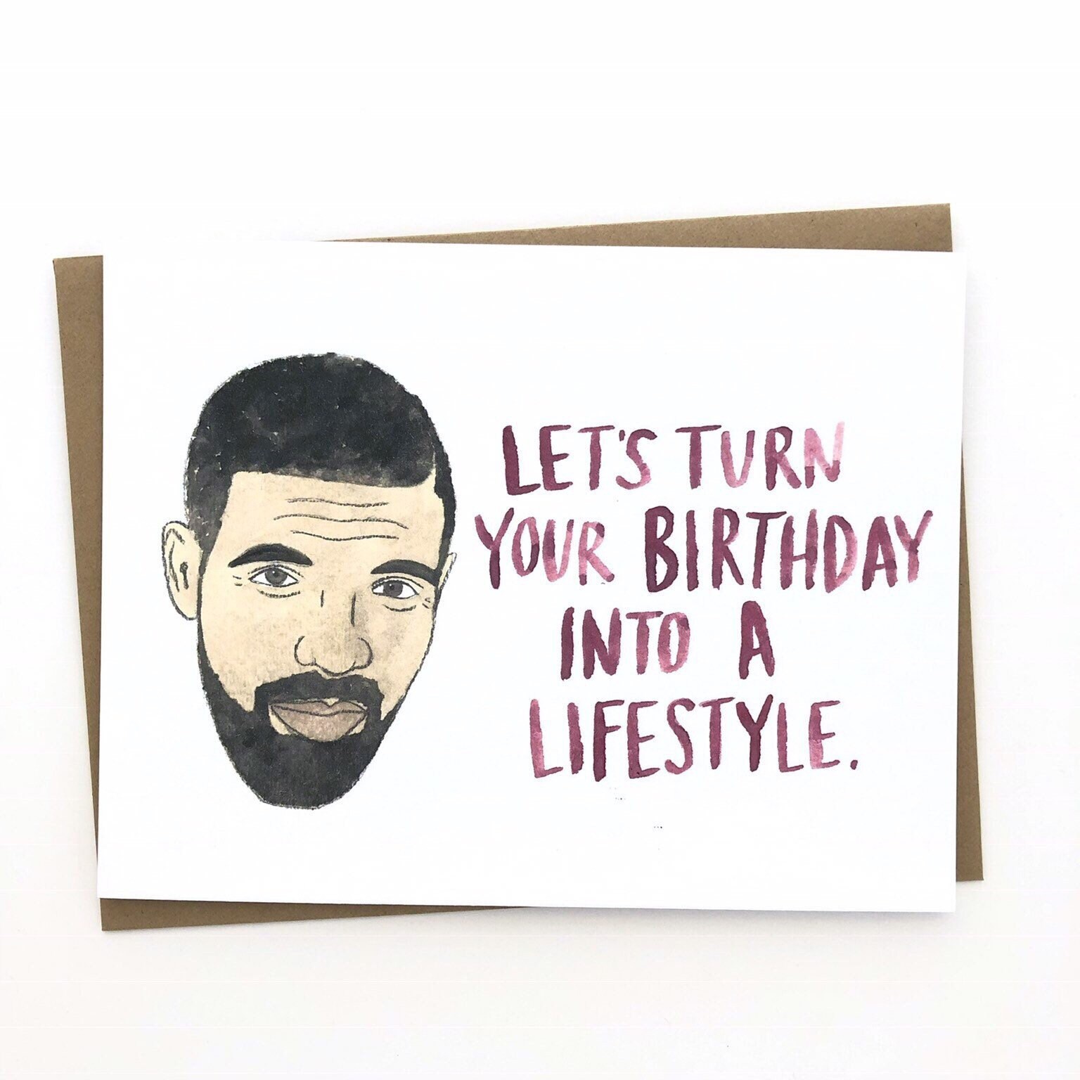 Drake Birthday Card | Etsy