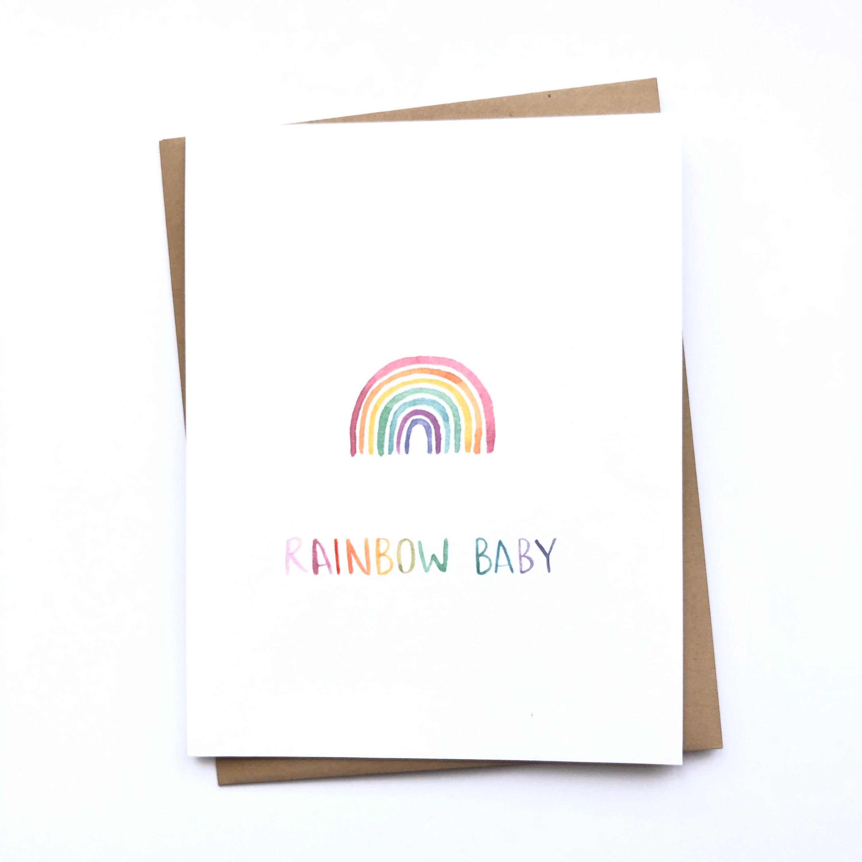 Rainbow Baby Card Etsy
