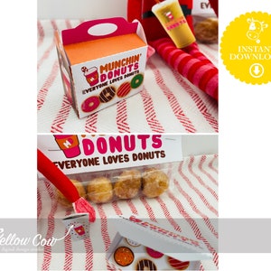 Printable Elf Donut Props,easy DIY Elf Magic,donut Shop Elf,kids Elf ...
