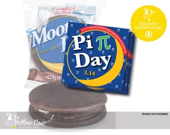 Etiquetas imprimibles de refrigerios del día Pi, etiquetas de golosinas del día Pi, etiquetas de favor de fiesta del día Pi, refrigerios del día Pi 3.14, etiquetas de refrigerios del día Moon Pi, dulce como Pi, etiqueta de refrigerio matemático
