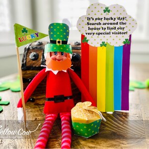 St. Patricks Day Elfen Kit zum sofort Herunterladen, St. Patricks Day Party Requisiten,St. Patrick&#39;s Accessories for Dolls,Leprechaun Elfen Kit