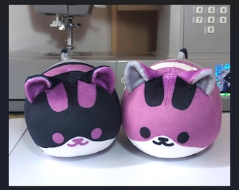 Handgemachte Ace Cat Roll Plüsch - Made to Order LGBTQIA + Geschenk