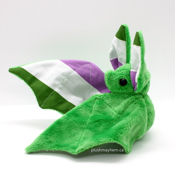 Handmade Genderqueer Pride Bat Doll - Multiple Colour Options - Made To Order LGBTQIA gift