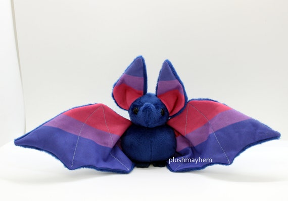 Handmade Bisexual Pride Bat Doll Multiple Colour Options