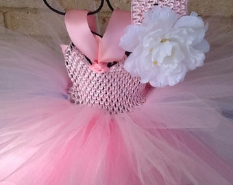 PINK LILIES SWEET & Sassy Infant Tutu dress with matching headband