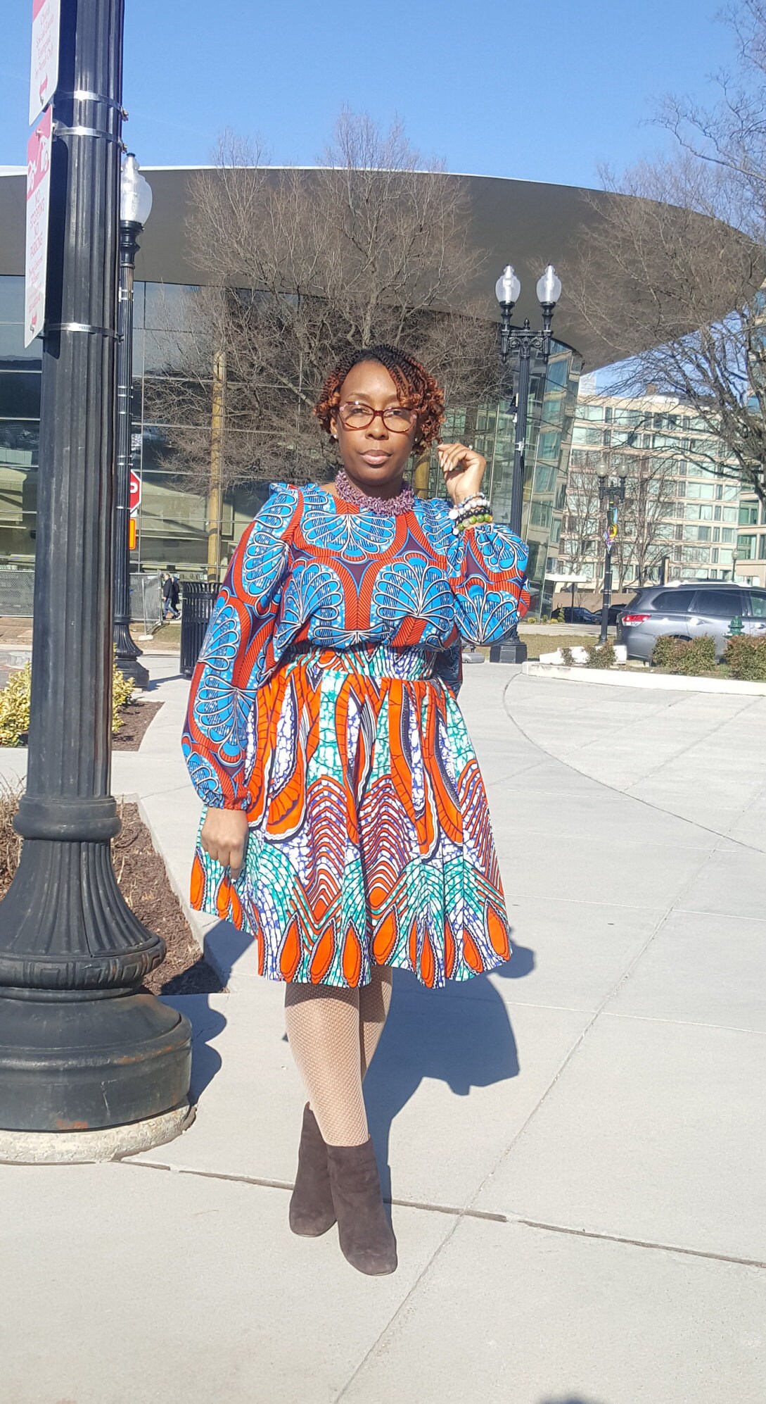 DREAM IN COLOR Two-Piece Ankara Skirt Set