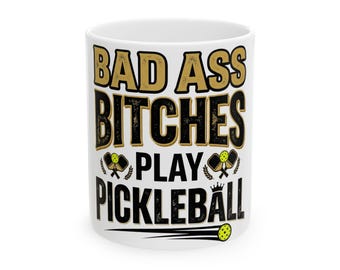 Badass Bitches Play Pickleball Player Gift Candle Tears Of My Pickleball Opponents Pickleball Coach Gift Funny Candle Custom Unique Gift