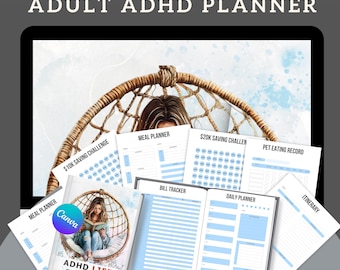 2026 ADHD Planner, ADHD digital planner, iPad planner, goodnotes planner, daily weekly, monthly planner, PDF download, instant download