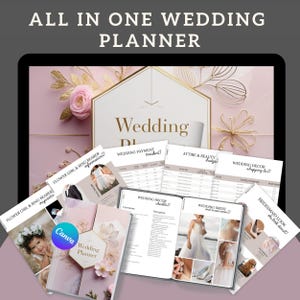 Wedding Planner Template Bundle, Wedding Planner,Wedding Itinerary,Wedding Planning Book,Wedding Planning Checklist,Binder