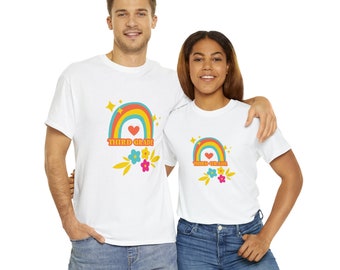 Regenbogen Dritte Klasse Lehrer Shirt: Geschenk für die Wertschätzung des Lehrers