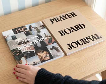 Personalized Prayer Board Image Book Journal & Prayer Board Image Combo, Journal Set, Faith-Based Inspiration Reflection