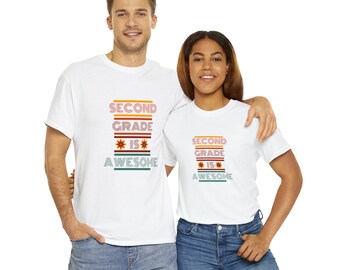 Third Grade Is Awesome, uniseks T-shirt, cadeau voor leraar