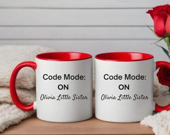 Taza de café con modo código: regalo divertido para programadores, decoración de oficina tecnológica