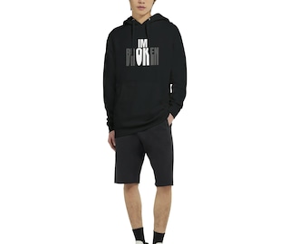 IM OK / BROKEN Hoodie – Mental Health Support Hoodie – Double Meaning Graphic – Unisex Minimalist Hoodie