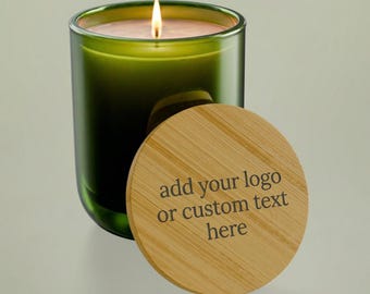 Custom Mothers Day Candle, Custom-Candle, Customer, Engraved Wood Lid, Minimalist Scented Soy Candle, Aesthetic Home Decor and Gift for Mom