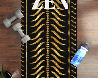 Zen Yoga Mat: Rubber Fitness Mat with Anti-Slip Backing