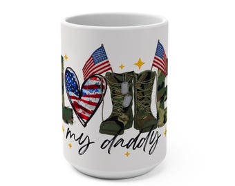 All American Proud Mug, Patriotic Father's Day Gift for Dad