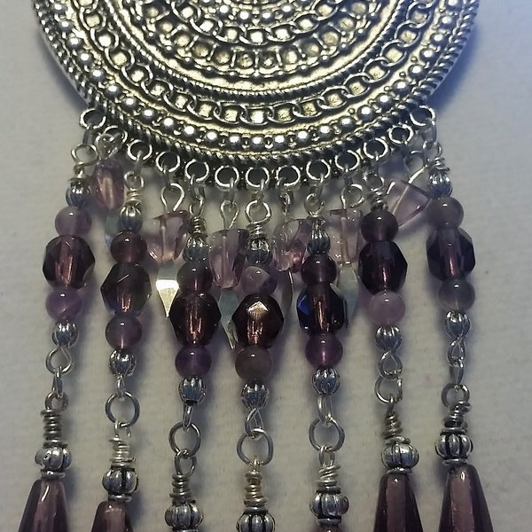 Fringe Bib Necklace Etsy