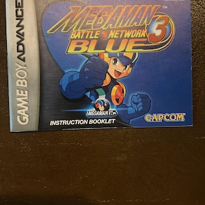 Megaman Battle Network 3: Blue Gameboy Manual Original NOT REPRODUCTION