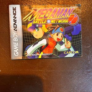Megaman Battle Network Gameboy Manual Original NOT REPRODUCTION