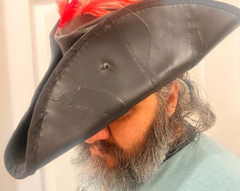Vintage HUCKEL Hats, Dark Blue Wool Felt Hat,Vintage Men's Vintage HUCKEL Hats, Dark Blue Wool Felt Hat,Vintage Men's