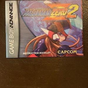 Megaman Zero 2 Gameboy Manual Original NOT REPRODUCTION