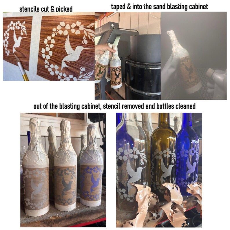 Celtic Cross Glass Windchime Made from Upcycled Wine Bottle image 4
