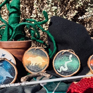 Wizard Animal House Inspired Galaxy Ornaments Set of Four