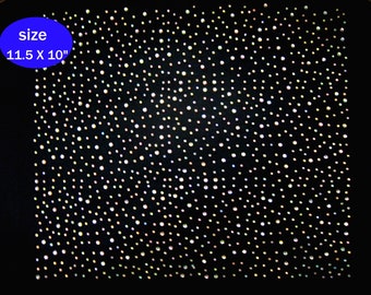 Clear AB - Bling Sheet  Random Scattered - Iron on Rhinestone Transfer Bling Hot Fix Custom Add-on DIY