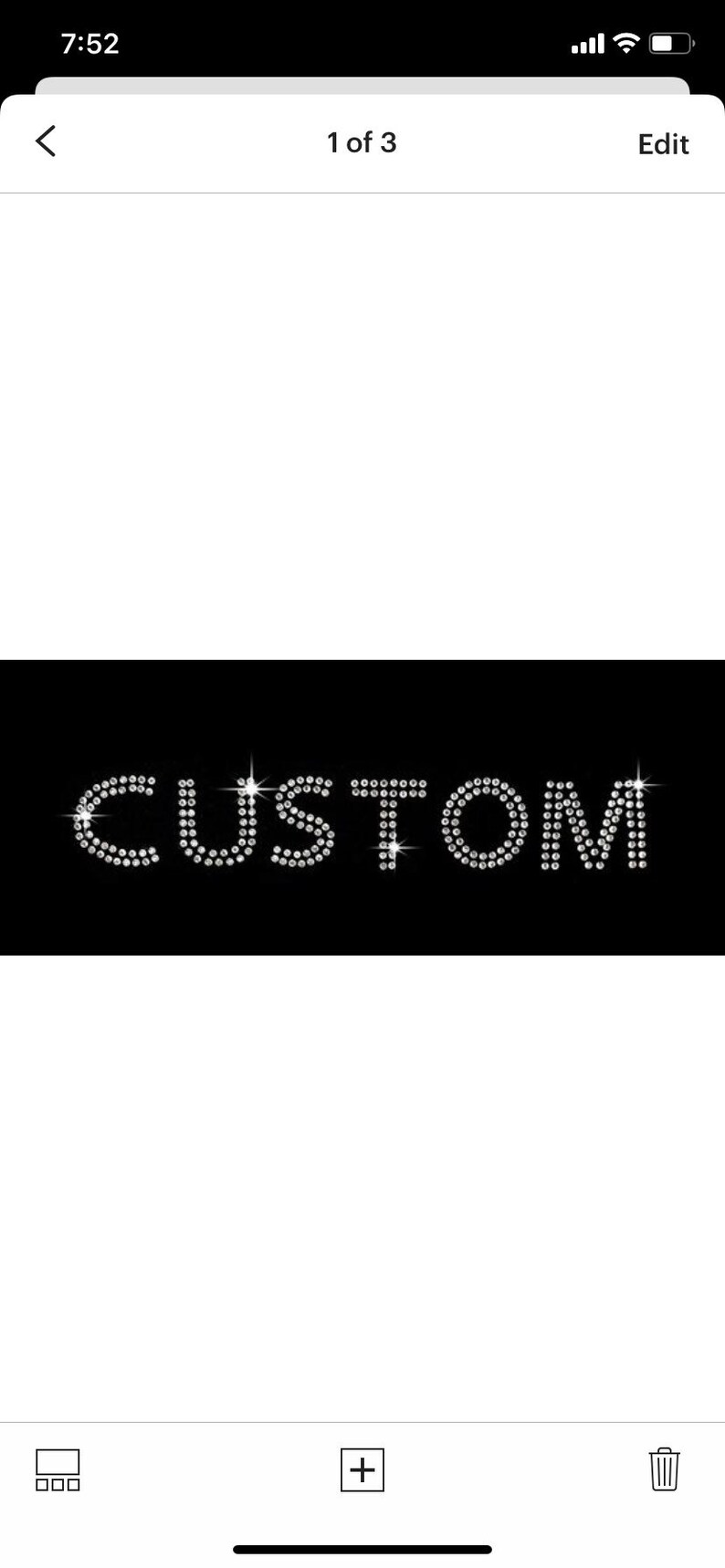 Custom listing for 9 additional numbers