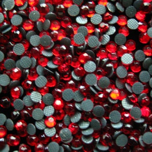 Red (light siam) 3mm SS10 iron on hotfix rhinestone 1440 pieces or 10 gross- BUY 3, GET 1 Free