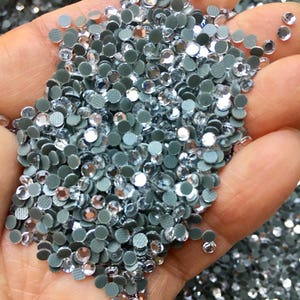 10,000 Pcs BULK High Quality Crystal Clear 3mm SS10 Iron on Hotfix