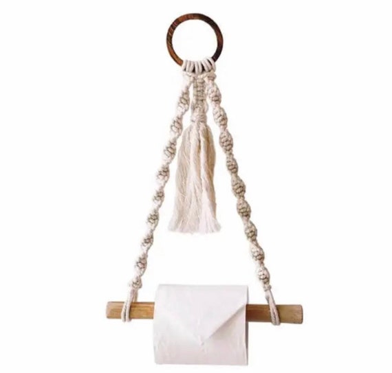 Macrame Toilet Paper Holder