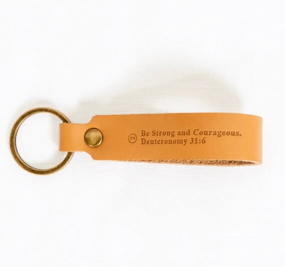 Leo Leather Key Chain