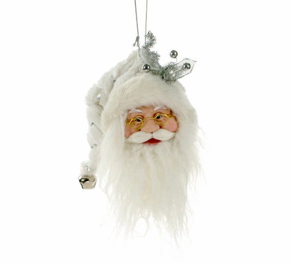8" Santa Head Ornaments