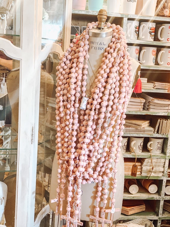 Handmade Wooden Rosary Beads
