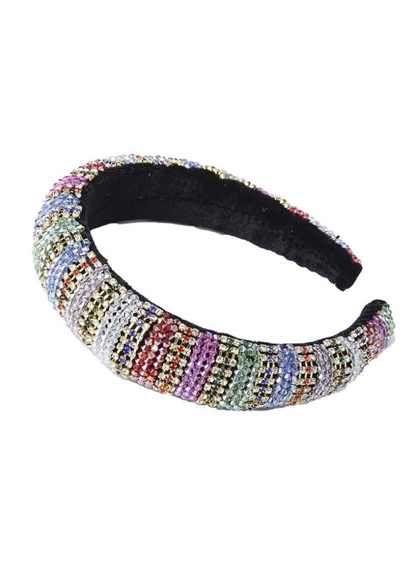 Multicolored Rhinestone Headband