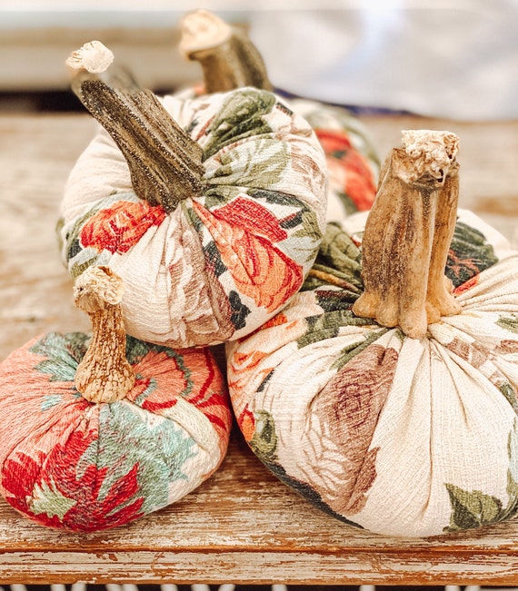 Barkcloth Pumpkins