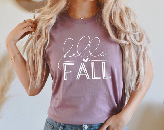 Fall Shirt - Hello Fall Shirt - Cute Shirt for Fall